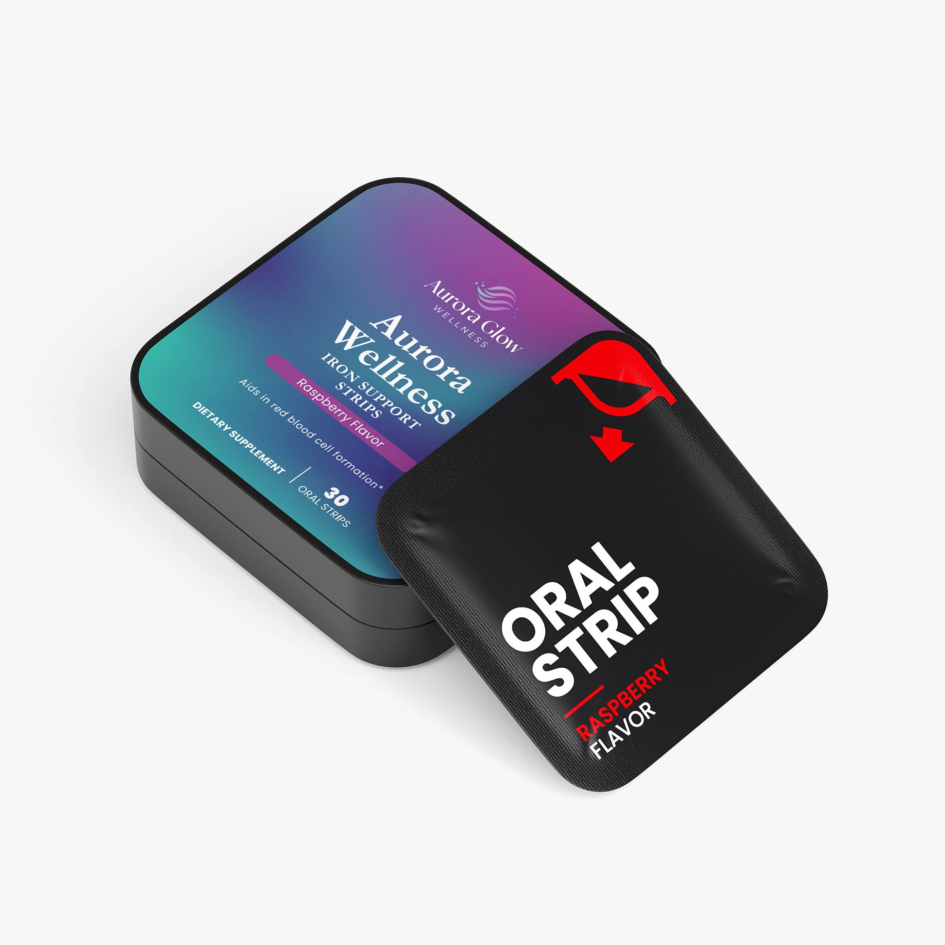 Iron Support Strips Raspberry Alternate Image