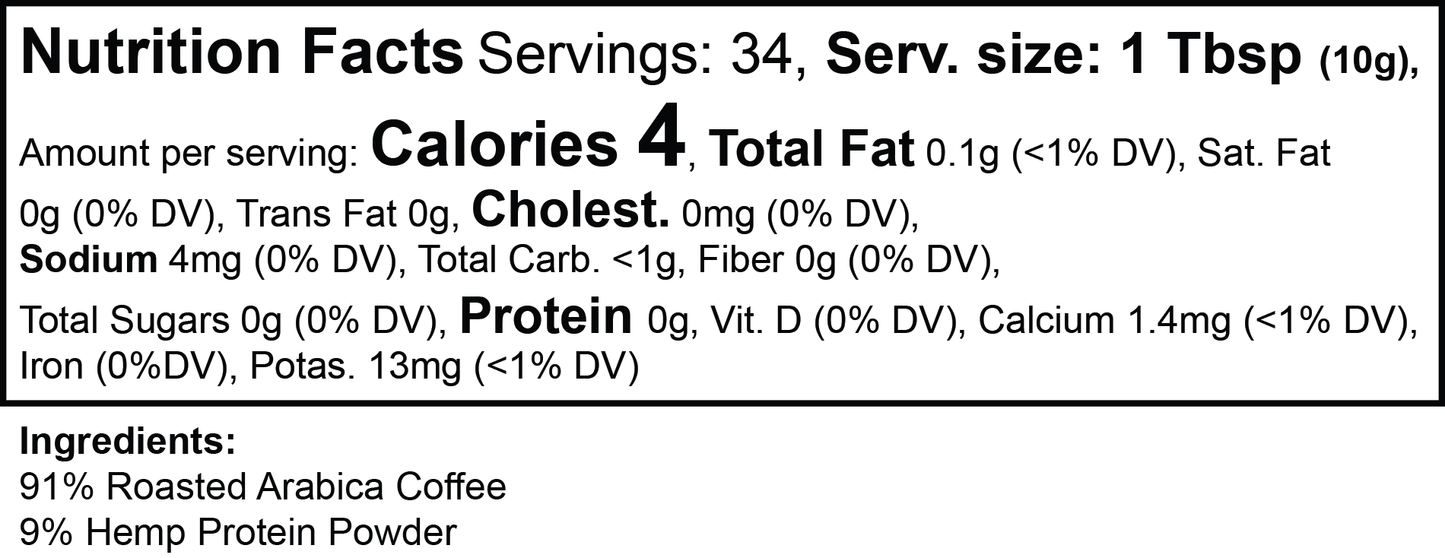 Clarity Hemp Protein Coffee