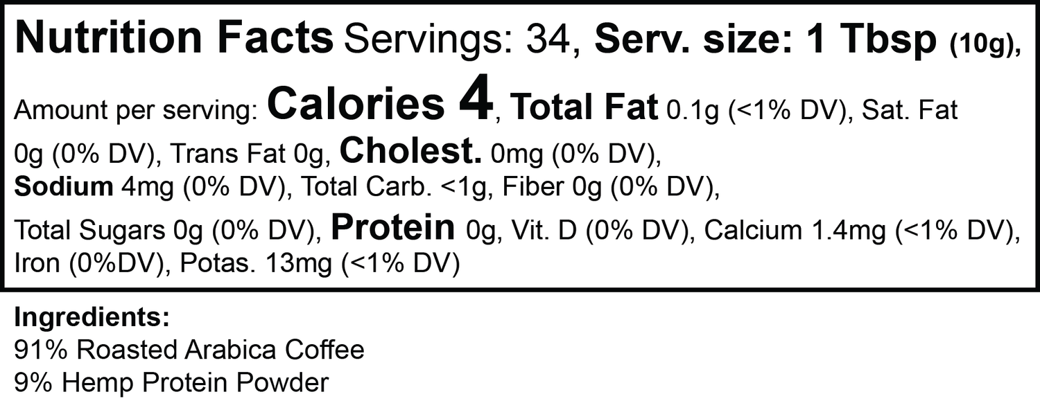 Clarity Hemp Protein Coffee